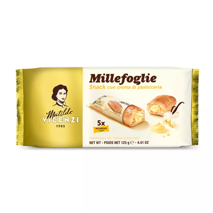 Matilde Vicenzi Millefoglie rolky z lístkového cesta s vanilkovým krémom 125g