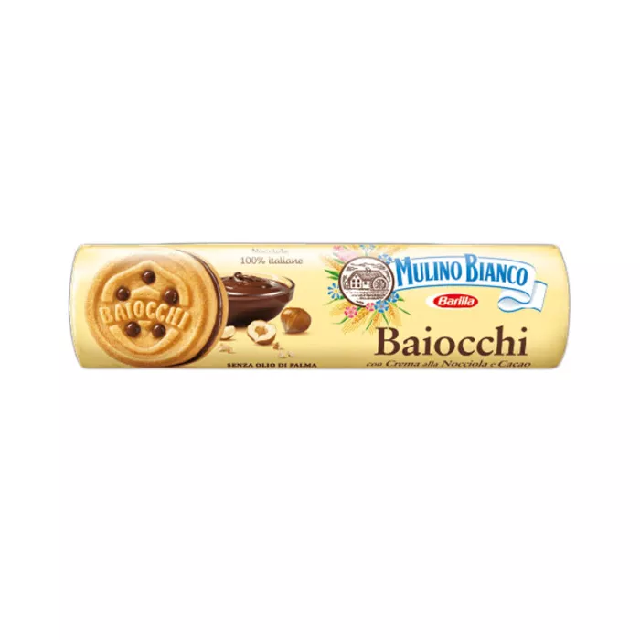 Mulino Bianco Baiocchi s lieskovcovým krémom a kakaom 168g