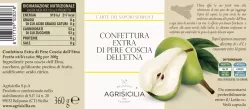 Agrisicilia džem zo sicílskych hrušiek Coscia Dell'etna 360g thumbnail-2