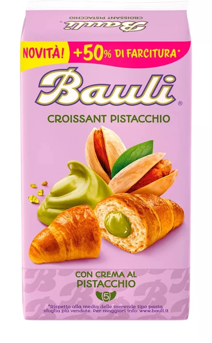 Bauli croissanty s pistáciovým krémom 250g