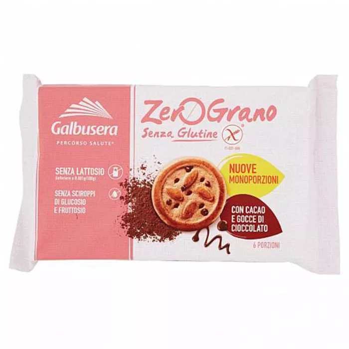 Gelbusera Frollini s kakaom a kúskami čokolády bez lepku a laktózy 220g