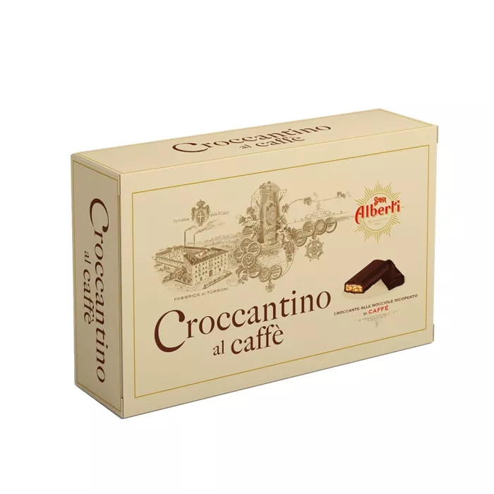 Stregga Alberti lieskovoorieškové Croccantino s kávou v horkej čokoláde 300g