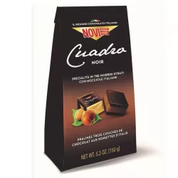 Novi Cuadro čokoládové pralinky s lieskovcovým krémom a nizkotučným kakaom 150g thumbnail-1