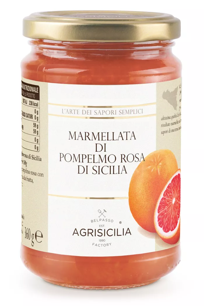 Agrisicilia marmeláda z ružového sicílskeho grapefruitu 360g