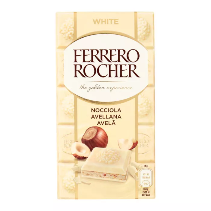 Ferrero Rocher Biela Čokoláda 90g