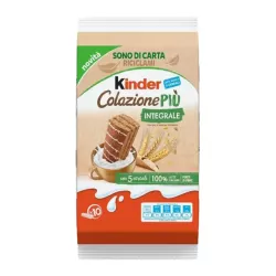 Ferrero Kinder Colazione Piu celozrnné raňajkové buchtičky s mliekom, sladom a 5 cereáliami 290g thumbnail-1