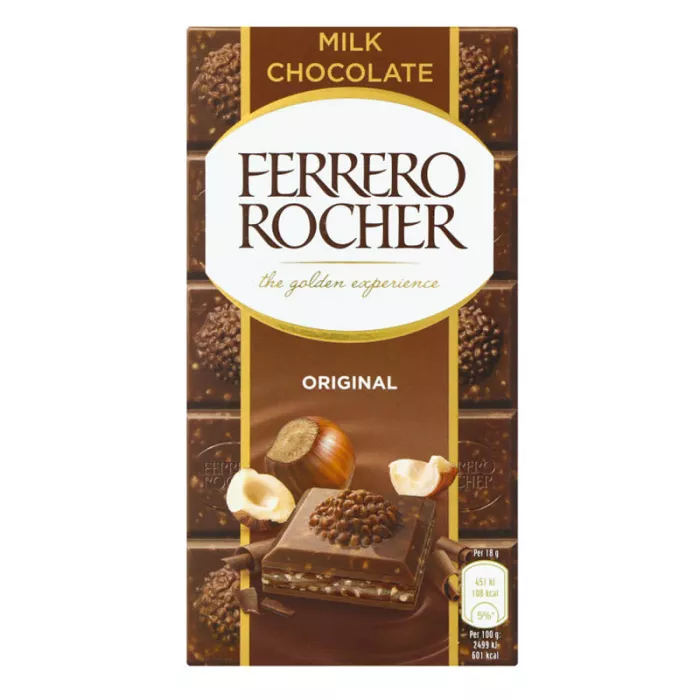 Ferrero Rocher Mliečna Čokoláda 90g