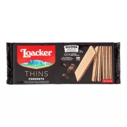 Loacker Thins chrumkavé oblátky s krémom z horkej čokolády 150g thumbnail-1