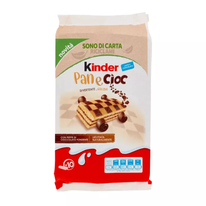 Ferrero Kinder Pan e Cioc kysnuté piškóty s nízkotučnou kakaovou náplňou 290g