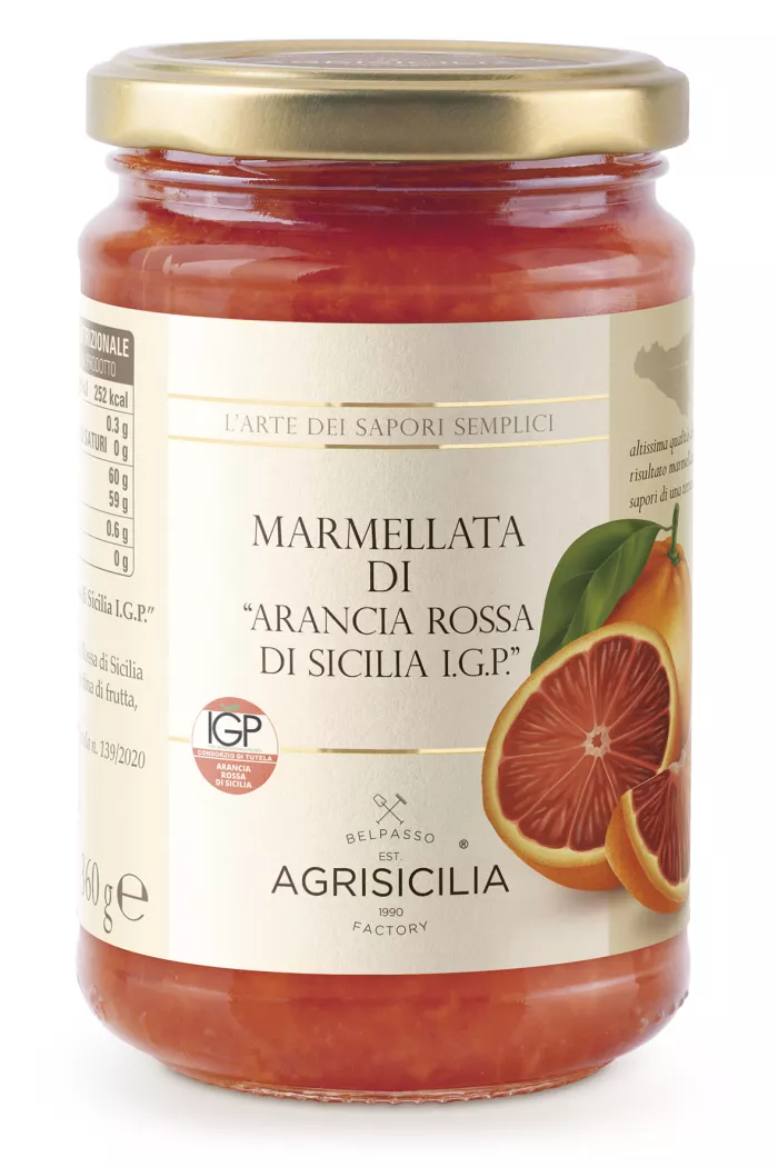 Agrisicilia marmeláda z červeného sicílskeho pomaranča I.G.P. 360g
