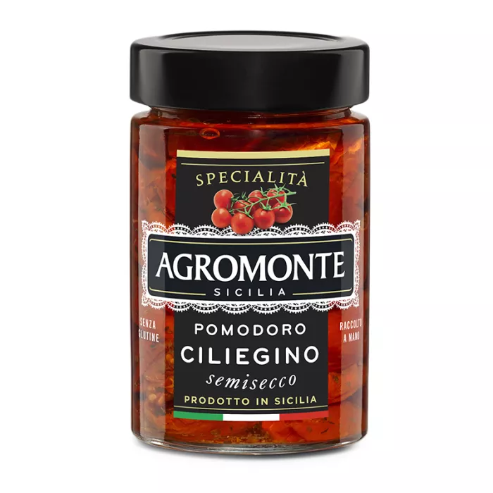 Agromonte sušené cherry paradajky v slnečnicovom oleji 200g