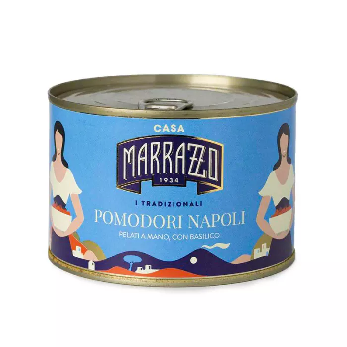 Casa Marrazzo ručne lúpane neapolské paradajky s bazalkou 420g